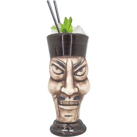 Vin Bouquet verre tiki 370 ml design exotique pour cocktails fêtes à thème (1/5)