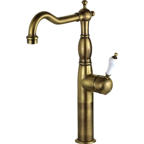 Grifo monomando estilo retro con barril alto en color bronce Nice Funny 600017PBB Bronce (1/5)