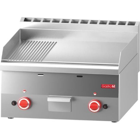 Plancha gaz plaque 2/3 lisse 1/3 rainurée 60/60 FTRG 600 - 600 x 600 x 280 mm - Gastro M (1/2)
