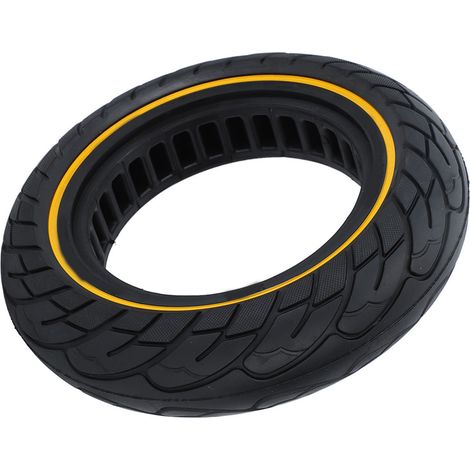 Pneu plein extensible anti-vibrations pour trottinette électrique, structure alvéolaire, 10x2,5 pouces, pour roues avant et arrière. (1/5)