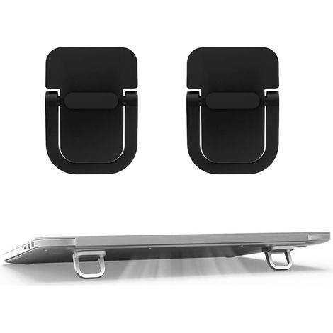 Lot de 2 supports pour clavier, mini support pour ordinateur portable de bureau, support portable compatible(Noir) (1/5)