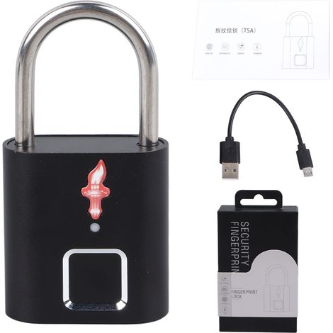 Cadenas intelligent à empreintes digitales, 508DPI, reconnaissance à 360 °, serrure de sécurité sensible pour bagages, sac à dos de voyage