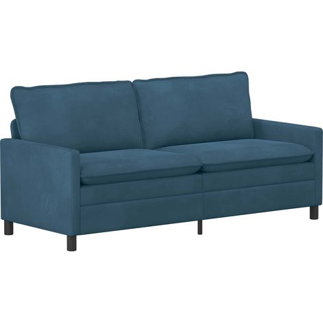 Sofa Blau 196 x 81 x 87,5 cm Samt vidaXL (1/5)