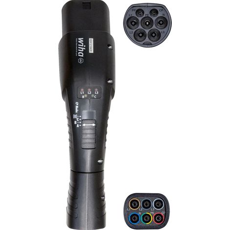 WIHA WALLBOX ADAPTATEUR DE MESURE DE TYPE 2 POUR TESTEUR D'INSTALLATION (47210)