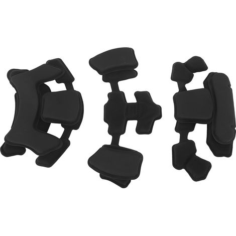 Rembourrage de casque, système de doublure de casque, coussinets en mousse de rechange universels, kit de rembourrage intérieur de protection noir (1/5)