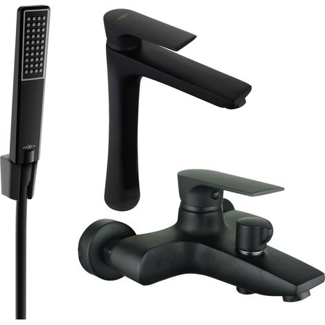 Mexen Axel Conjunto de baño R72, negro - 73813R72-70 (1/4)