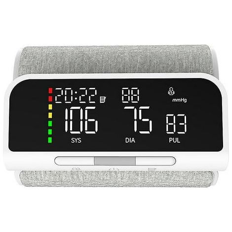 Tensiomètre bracelet 2023 - Appareil tension artérielle rechargeable à grand écran LED avec voix et capteur de position - 240 mesures de mémoire numérique (1/5)
