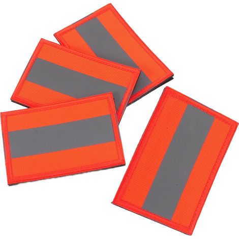 Set di 4 toppe riflettenti per la sicurezza dorsale, ideali per l'uso quotidiano. (1/5)