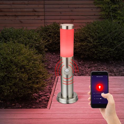 Lampada da terra per esterni a LED RGB con sensore per lampada da terra app controllo vocale in un set che include lampade a LED RGB (1/5)