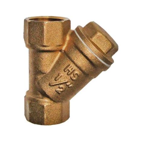 Schmutzfänger messing DN15 1/2'' für Wärmezähler Qn 1,5 und Qn 0,6