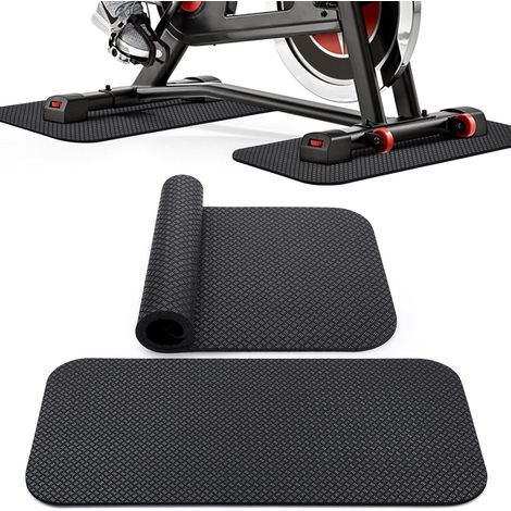 Tapis de protection de sol pour appareils de fitness, home trainer, tapis de protection de sol antidérapant, tapis double, tapis de protection de sol pour équipements sportifs, salle de sport à domici (1/5)