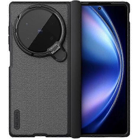 Magnetische PC-Hülle mit integriertem Ständer für vivo X Fold5 5G, mattierter, transparenter Schutz, Standfunktion und Klappöffnung, robuste Hülle mit klarer Linse (1/5)