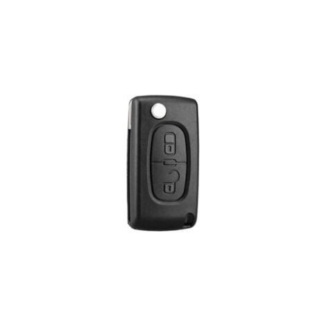 Tragbares Autozubehör, (2 Tasten, CE0536) 2 Tasten Schlüsselgehäuse kompatibel CE0536 Klappschlüssel für Peugeot 207 307 308 407 408 3008 5008 Citroen C2 C3 C4 C5 C6 C8