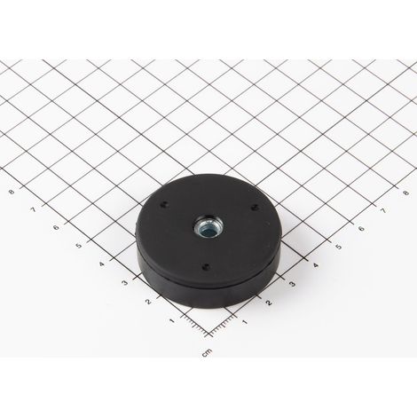 Magna-C Gummiertes Magnetsystem Ø43x12,5mm mit konischer Senkung (1/4)