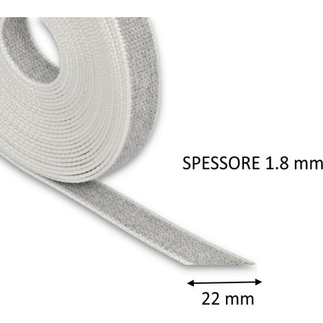 CINTINO TIPO LEGGERO GRIGIO LARGHEZZA 22 MM - SPESSORE 1.8 MM (1/2)