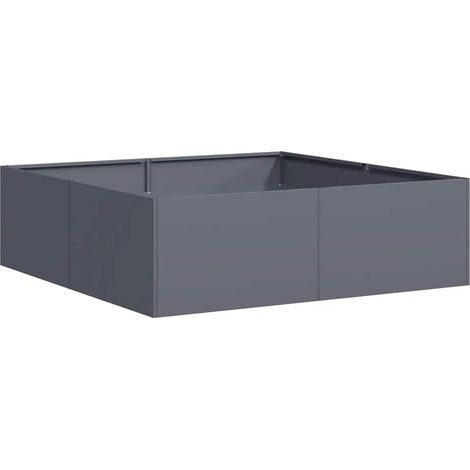 Maison Exclusive - Fioriera Antracite 100x100x30 cm in Acciaio
