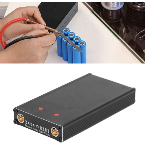Mini soudeuse par points avec batterie rechargeable de 5000 mAh, soudeuse par points DIY à 4 vitesses réglables, prend en charge le soudage de feuilles de nickel, de fer et d'acier inoxydable de 0,1 à (1/5)