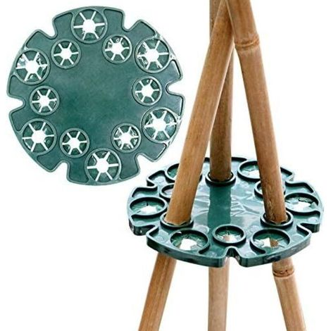 Lot de 6 supports pour tiges de bambou, plantes grimpantes, plants de tomates, concombres, clématites (1/5)