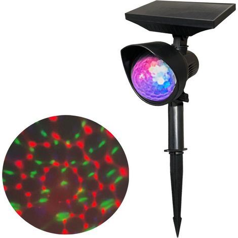 Projecteur Solaire Rotatif Multicolore Étanche pour Jardin - Éclairage Paysager Extérieur (1/5)