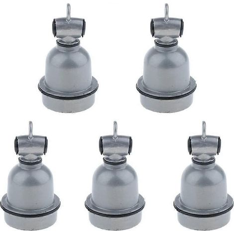 Lot de 5 douilles étanches E27 pour ampoules LED (adaptateur pour cochon). (1/5)