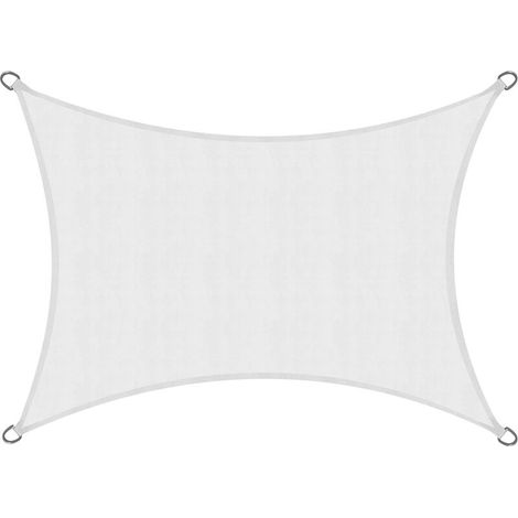 Sol Royal Voile d'ombrage SolVision 100% polyester enduit de polyuréthane Blanc, 300x200 cm