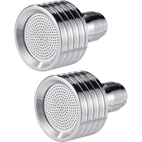 Set aus 2 Hochdruckreinigerdüsen mit 1/4"-Schnellanschluss, Metall-Spritzpistole für die Fahrzeugreinigung und Edelstahl-Gartenschlauchdüse (0,3 mm) (1/4)