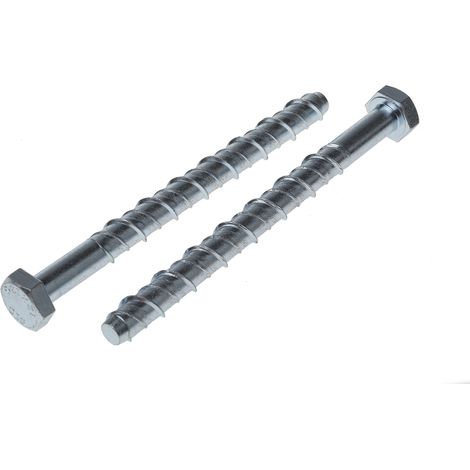 Tire-fond RS PRO, en Acier plaqué zingué 12mm, 10mm x 130mm