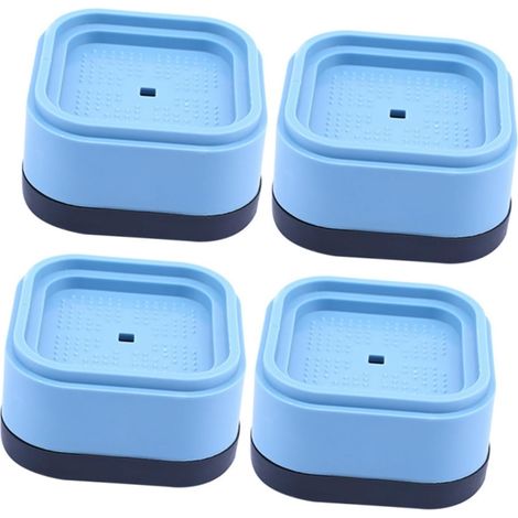 Rehausseur de Pieds de Chaise Bleu en TPR et PP, Coussinet Antichoc Facile à Installer, Capacité de Charge, pour Hôtel et Salle de Bain, Lot de 4 Pièces (1/5)