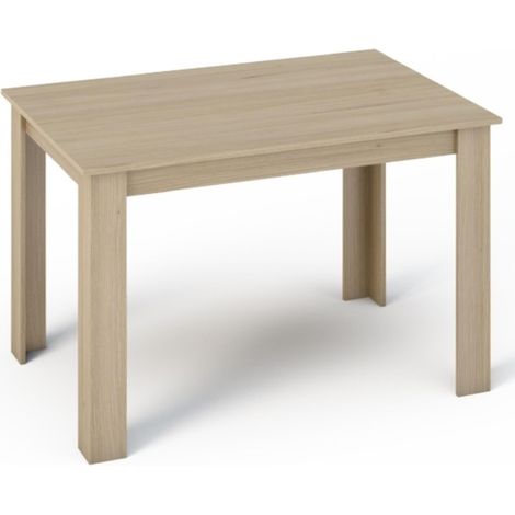 Table à Manger KONGO Chêne de Sonoma - Résistante aux rayures et à l'humidité - 120 x 80 x 75 cm (1/2)