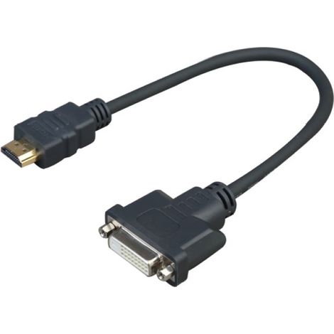 Vivolink PROHDMIADAPDVI adaptador de cable de vídeo 0,2 m HDMI DVI-D Negro
