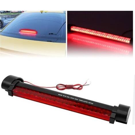LED Third Brake Light - Center High Mount Brake Light, Red 40LED 33.5cm Tow Bar, Third Tail Light 12V, 1 Piece (1/4)