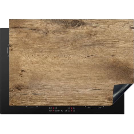 Induction Hob Protector Wood - Brown - Wood look 75x52 cm