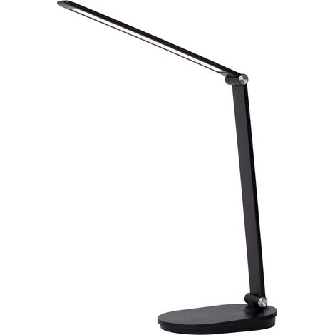 Lampe de bureau noire moderne tactile LED 8W Aldwin Lucide (1/2)