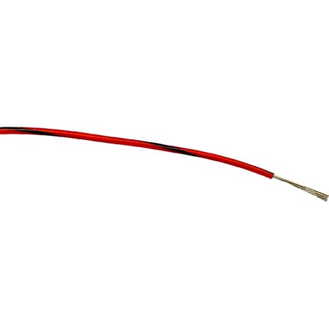 Fil électrique RS PRO BS4808 0,5 mm² 20 AWG, 1 kV c.a., PVC Noir/Rouge, 100m ( Prix pour Bobine de 100 )