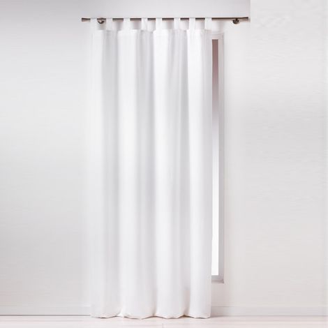 Rideau à Passants "Essentiel" 140x260cm Blanc (1/5)