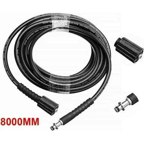 Tuyau de nettoyage haute pression 8M – Compatible Karcher K2 K3 K4 K5 K7 – Raccords M22 professionnel et rapide – Flexibilité accrue (1/5)