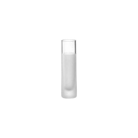Jarrón Leonardo Novara Transparente 16 cm Cónico Satinado