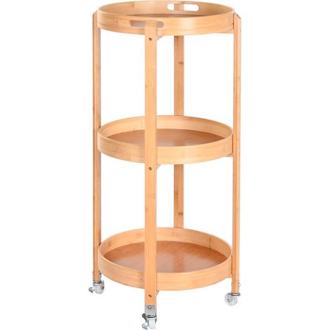 DKD Home Decor organisateur bambou naturel 43,6x43,6x90,5 cm (1/4)