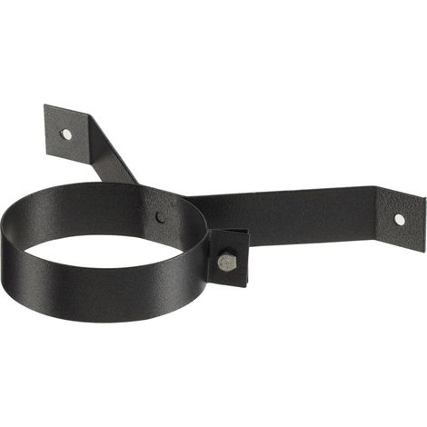 Collier mural noir dn80mm