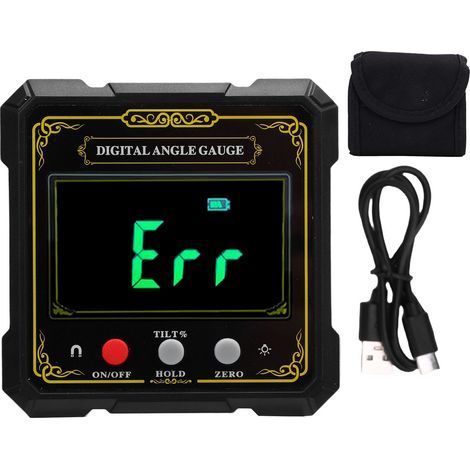 Digital 4-sided magnetic adsorption inclinometer, electronic level, angle protractor for measuring table saws and woodworking (1/5)