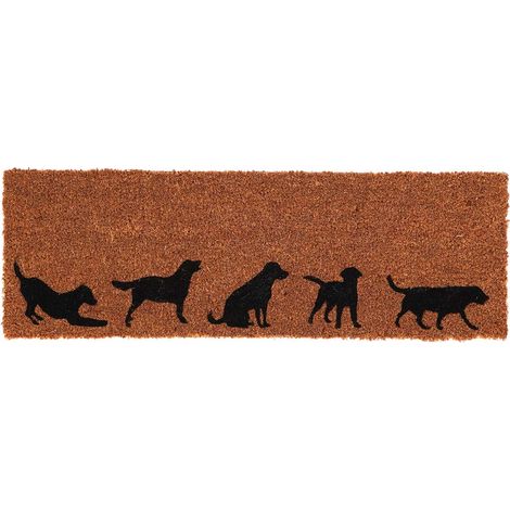 Evolution Kokosfaser-Fußmatte 75 x 25 cm Hunde (1/3)