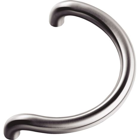 Poigné tubulaire demi lune droite de diamètre 30mm et entraxe 200mm inox VACHETTE 063916