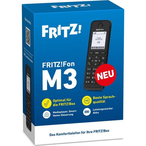 FRITZFon M3 DECT-Telefon - HD, Freisprechen, Anrufer-ID