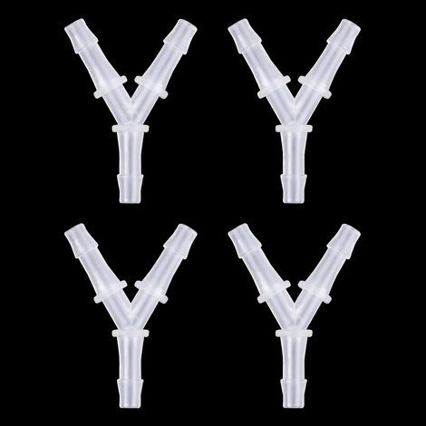 Set mit 4 Aquarium-Luftpumpenanschlüssen, Y-förmiger, tropfsicherer Luftschlauchverbinder, Kunststoff-Luftpumpenanschluss für 3/4"-Luftschläuche (1/5)