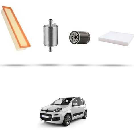 Kit tagliando 4 filtri compatibile con Fiat Panda III 1.2 LPG 51kw dal 2012 (1/5)