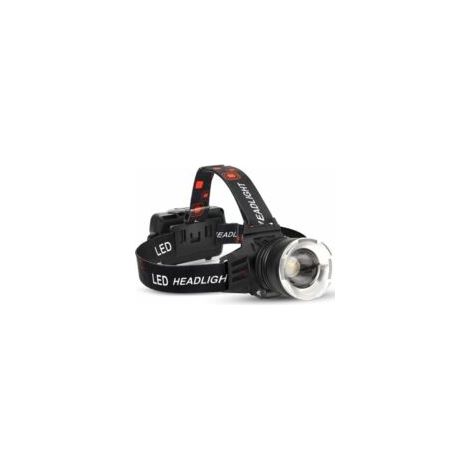 Linterna frontal LED recargable, 90000 lúmenes, súper brillante, con 5 modos y resistencia al agua IPX6. Linterna frontal recargable por USB, ajustable a 90°, ideal para acampar al aire libre, de Co-C