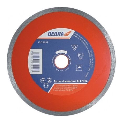 Disque diamant dedra h1125 coupe humide bord continu 230x25.4mm (1/2)