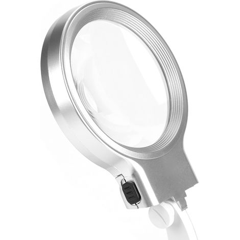 3X/4,5X Vergrößerungs-LED-Lampe, ultrahell, energiesparend, 360° drehbare Tischwartungslampe, weiß, exklusiv erhältlich in Überseelagern. (1/5)