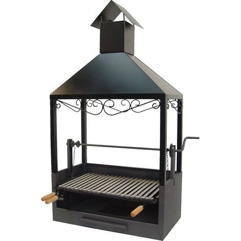 IMEX-71507 Cajon barbacoa para obra con elevador y parrilla inox [imex-71507]