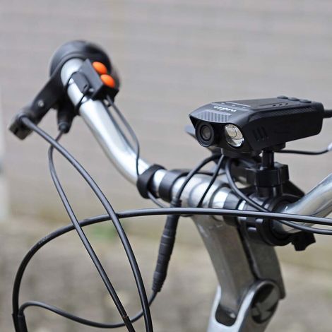 Nedis Fahrradkamera / 1080p@30fps / 2 MPixel / 600 min / 70 ° / 300 min / Inkl. halterung / Schwarz